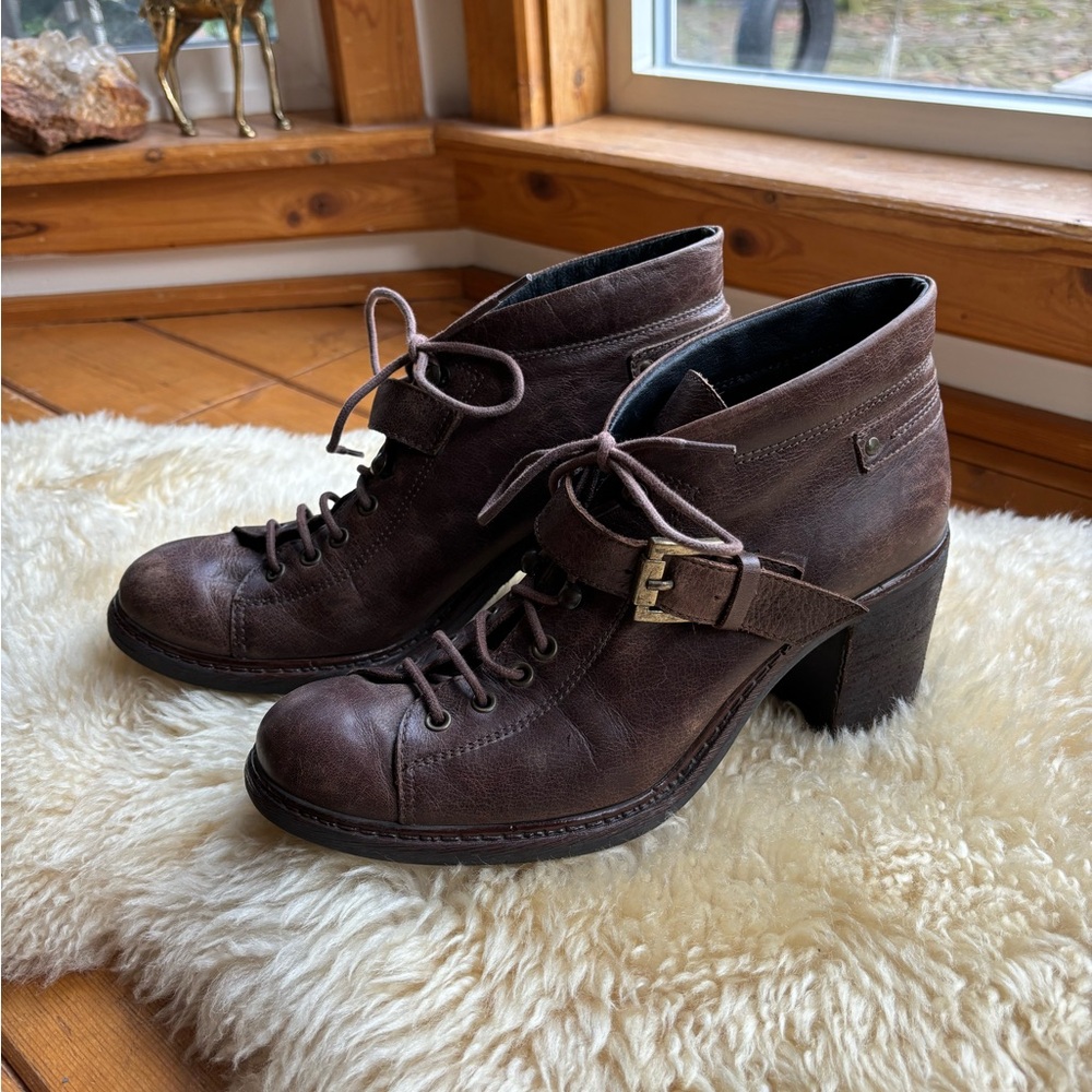ETHEM Anthropologie Leather Ankle Boots